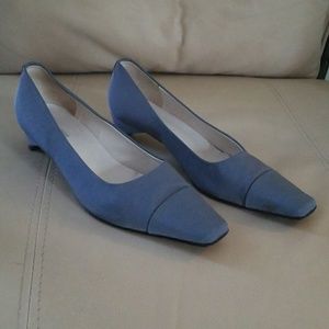Georgia Armani slate blue pumps